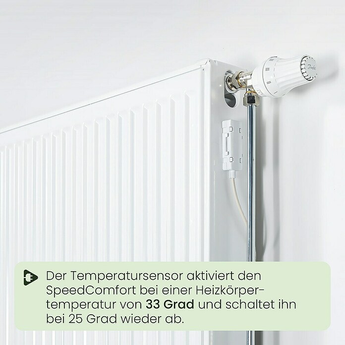 SpeedComfort Heizkörperventilator Mono-Set (L x H: 34 x 2,5 cm, Weiß, 1 Stk.) | BAUHAUS