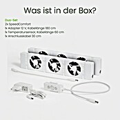 SpeedComfort Heizkörperventilator Duo-Set (L x H: 34 x 2,5 cm, Weiß, 2 Stk.) | BAUHAUS