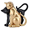 Dekofigur Goldenes Kätzchenpaar (Höhe: 17 cm, Gold/Schwarz) | BAUHAUS