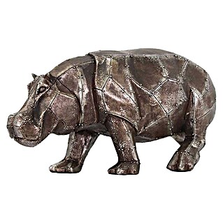 Dekofigur Nilpferd (L x H: 30 x 16 cm, Braun)