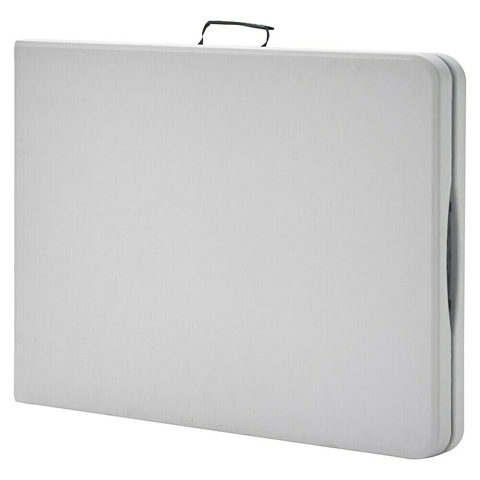 Mesa plegable Every (L x An x Al: 200 x 74 x 74 cm, Acero/HDPE, Blanco roto, Abatible) | BAUHAUS