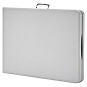 Mesa plegable Every (L x An x Al: 200 x 74 x 74 cm, Acero/HDPE, Blanco roto, Abatible) | BAUHAUS