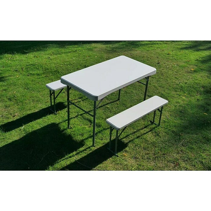 Set de muebles de jardín Every (3 pzs., Polietileno de alta densidad (HDPE), Blanco) | BAUHAUS