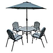 Set de muebles de jardín Dakota (6 pzs., Antracita) | BAUHAUS