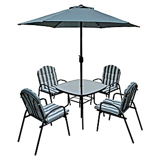 Set de muebles de jardín Dakota (6 pzs., Antracita)
