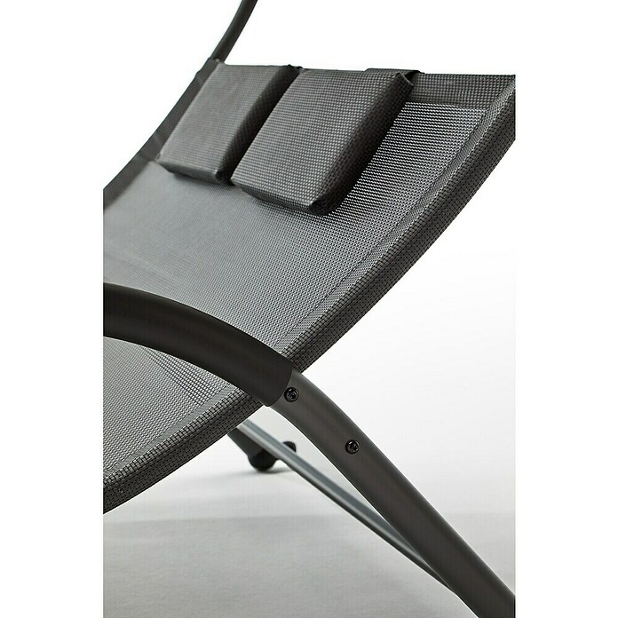 Tumbona de jardín Orio (An x Pr: 135 x 195 cm, Antracita, Acero) | BAUHAUS