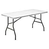 Mesa de jardín Every (L x An x Al: 152 x 70 x 74 cm, Acero/HDPE, Blanco roto, Abatible) | BAUHAUS