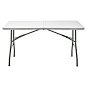 Mesa de jardín Every (L x An x Al: 152 x 70 x 74 cm, Acero/HDPE, Blanco roto, Abatible) | BAUHAUS