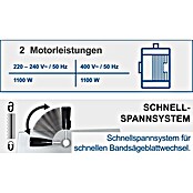 Scheppach Bandsäge Basa 3.0 v (400 V/50 Hz, 700 W, Tischschwenkbarkeit: -8 bis +45°, Größe Arbeitstisch: 548 x 400 mm)