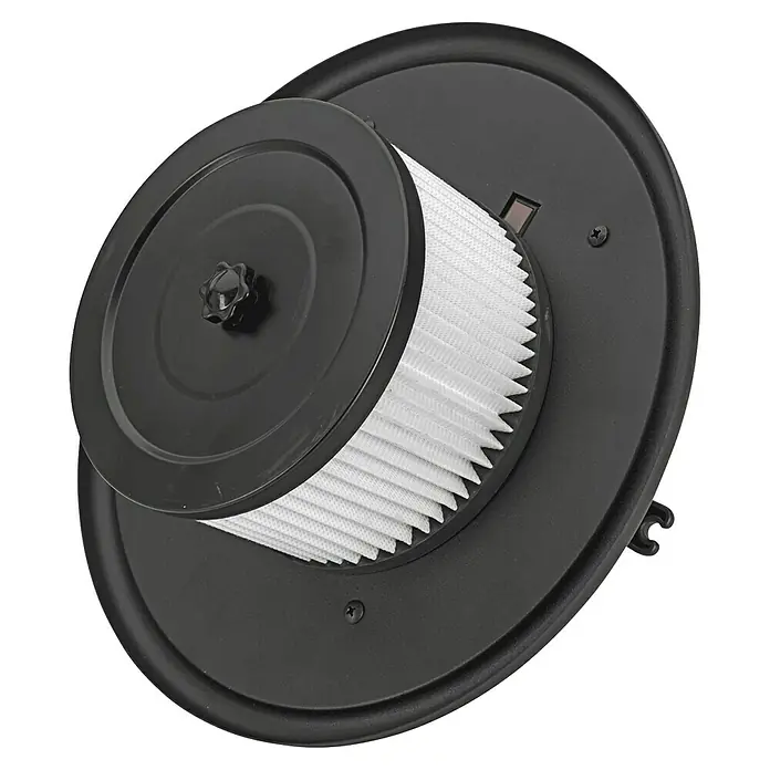 Vito Aspirador de cenizas eléctrico VIASC18T - 1.400 W, Volumen de recipiente: 18 l, Sin bolsa - Filtro de aire para aspiradora con pliegues finos para un alto rendimiento de filtración y aire limpio en casa.