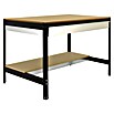 Simonrack Simonwork Banco de trabajo BT0 Box (L x An: 61 x 91 cm, Altura de trabajo: 84,2 cm, Carga soportada: 800 kg, Antracita/Madera) | BAUHAUS