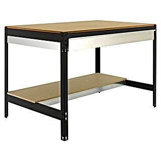 Simonrack Simonwork Banco de trabajo BT0 Box (L x An x Al: 76 x 151 x 84,2 cm, Antracita, Número de cajones: 1 ud., Capacidad de carga: 885 kg)