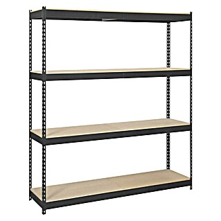 Simonrack Simontaller Estantería metálica Chipboard (Al x An x Pr: 200 x 180 x 45 cm, Número de baldas: 4 ud., Capacidad de carga por balda: 600 kg, Inserción, Antracita)