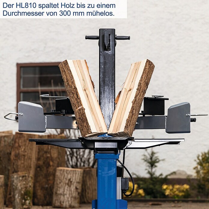 Scheppach Holzspalter HL810 (3.500 W, 8 t, Max. Spaltgutlänge: 55 cm) | BAUHAUS