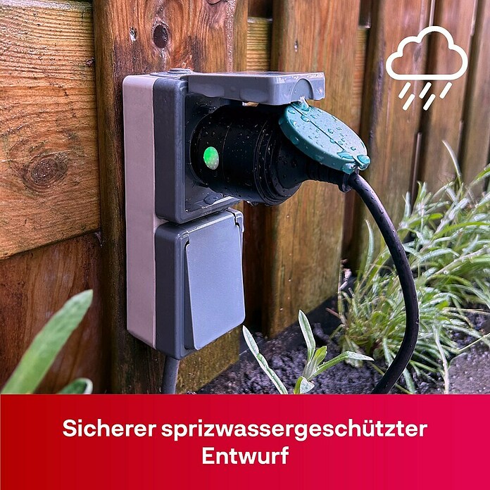 Innr Lighting Smart-Steckdose Smart Plug außen (Innen, Schwarz) | BAUHAUS