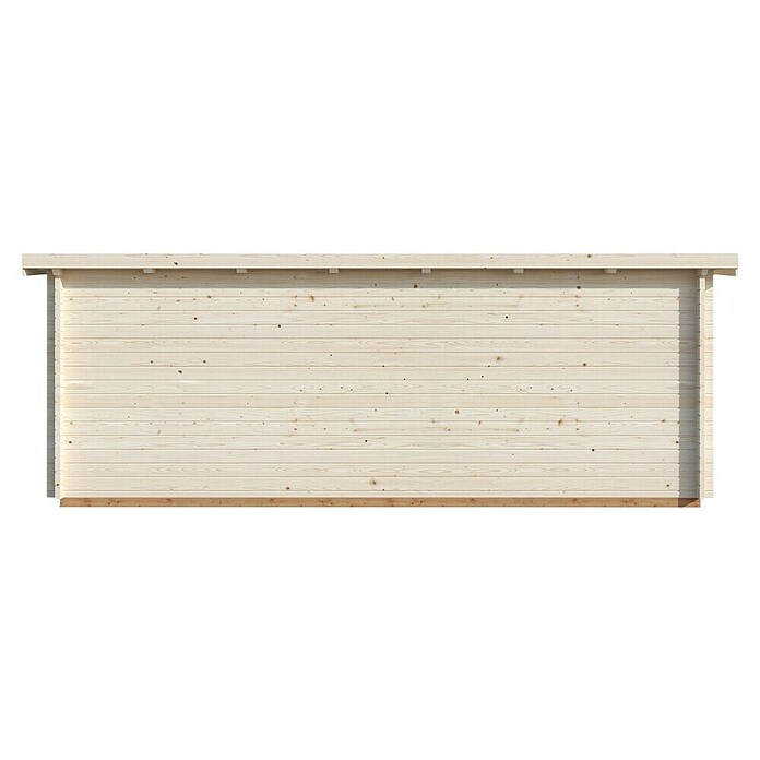 Palmako Caseta de jardín (Madera, 14,2 m², Espesor de pared: 44 mm, Natural)