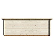 Palmako Caseta de jardín (Madera, 14,2 m², Espesor de pared: 44 mm, Natural)