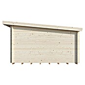 Palmako Caseta de jardín (Madera, 14,2 m², Espesor de pared: 44 mm, Natural)