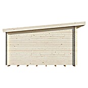 Palmako Caseta de jardín (Madera, 14,2 m², Espesor de pared: 44 mm, Natural)