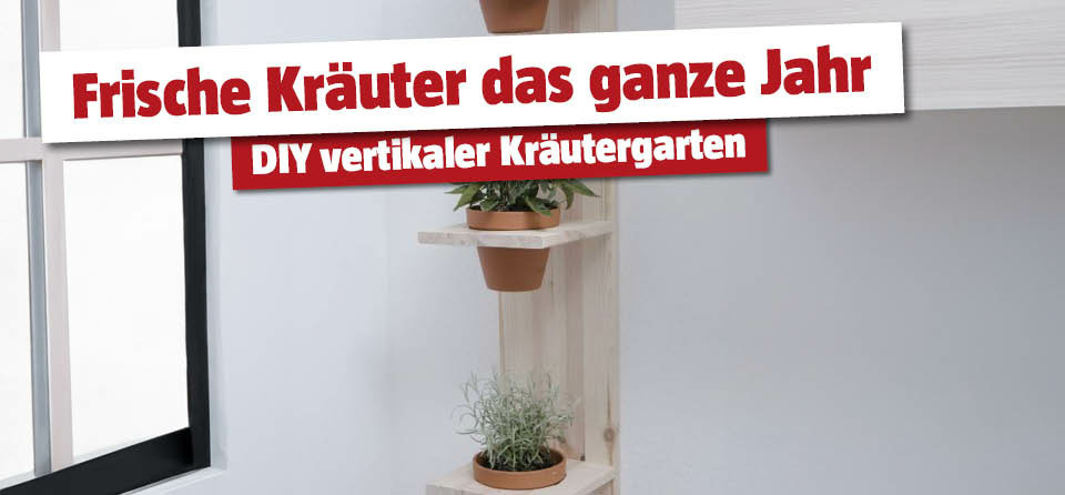 DIY Vertikaler Kräutergarten