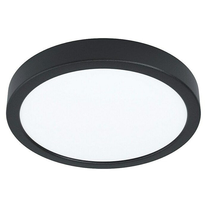 Eglo Fueva 6 Downlight empotrable LED redondo (11,5 W, Ø x Al: 21 x 2 cm, Negro/Blanco, Blanco cálido) | BAUHAUS