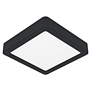 Eglo Fueva 6 Foco downlight de superficie LED (7 W, L x An x Al: 15 x 15 x 2 cm, Negro, Blanco frío)