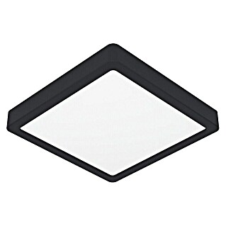Eglo Fueva 6 Downlight LED empotrable (10,5 W, L x An x Al: 22 x 22 x 2 cm, Negro, Blanco frío)