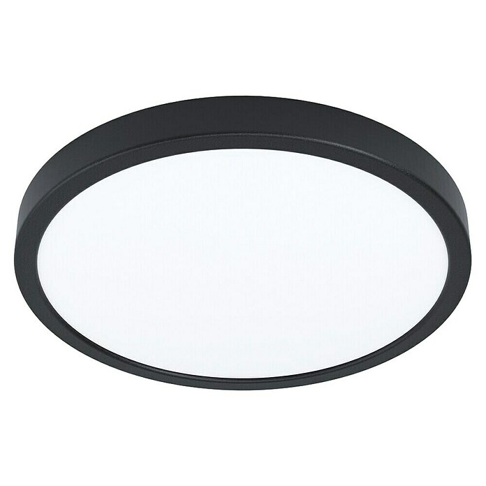 Eglo Fueva 6 Downlight empotrable LED redondo (14,2 W, Ø x Al: 28 x 2 cm, Negro, Blanco cálido) | BAUHAUS