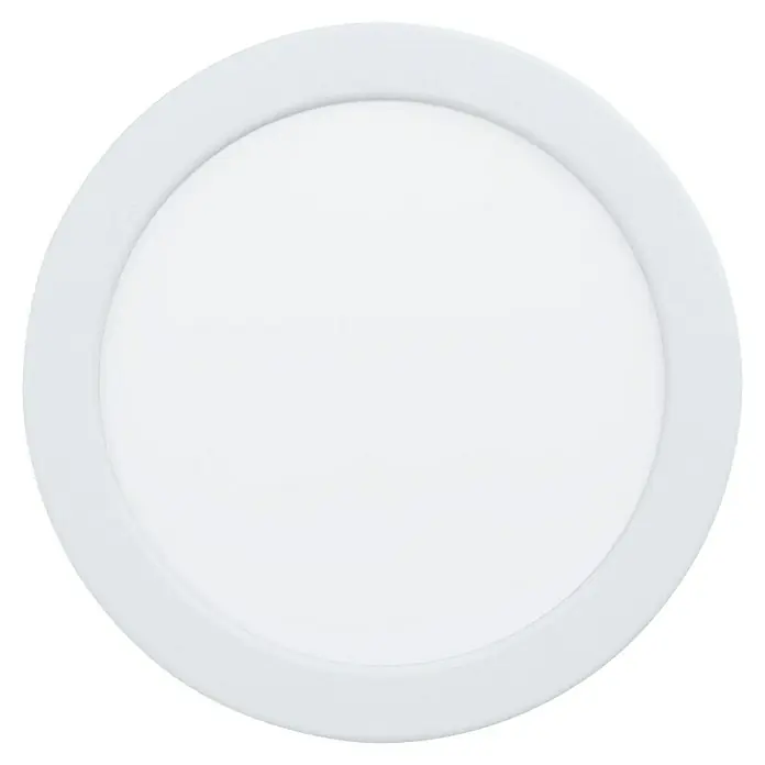 Eglo Fueva 6 Downlight empotrable LED redondo - 10 W, Ø x Al: 16,6 x 3,1 cm, Blanco, 2.700 K - 6.500 K, IP44 - Lámpara de techo LED blanca con diseño redondo para una iluminación moderna y de bajo consumo.