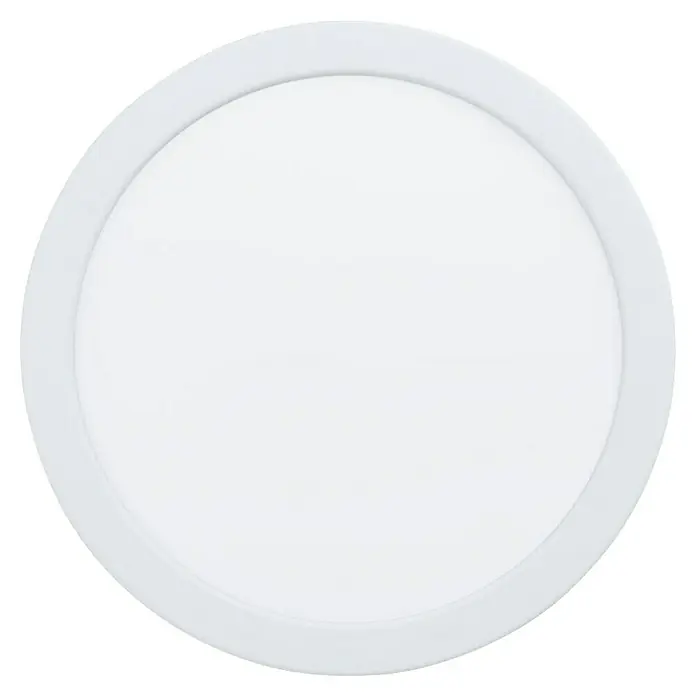 Eglo Fueva 6 Downlight empotrable LED redondo - 12 W, Ø x Al: 21,6 x 3,1 cm, Blanco, 2.700 K - 6.500 K, IP20 - Lámpara de techo LED redonda con marco blanco. Diseño elegante y moderno ideal para iluminación interior.