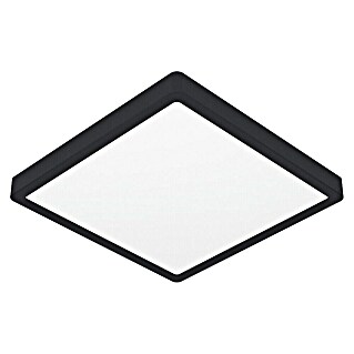 Eglo Fueva 6 Foco downlight de superficie LED (13 W, L x An x Al: 29 x 29 x 2 cm, Negro, Blanco frío)