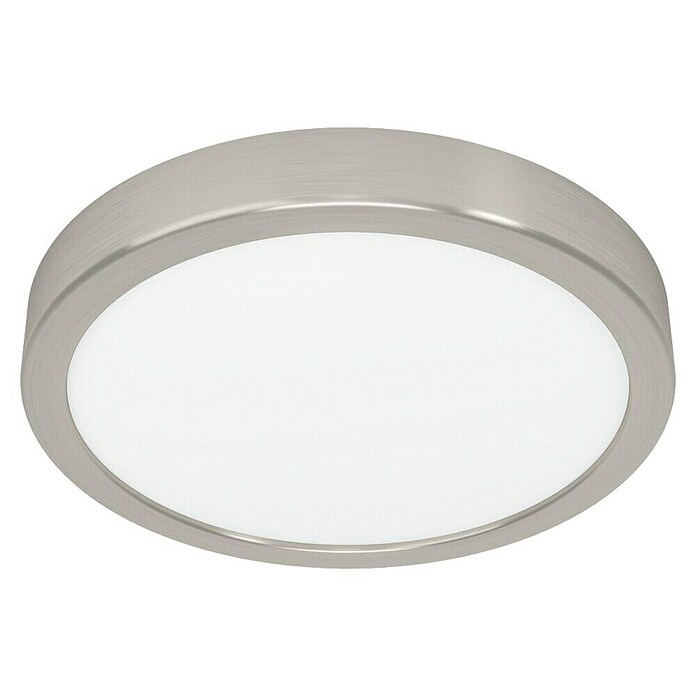 Eglo Fueva 6 Downlight empotrable LED redondo (11,5 W, Ø x Al: 21 x 2 cm, Níquel, Blanco cálido) | BAUHAUS