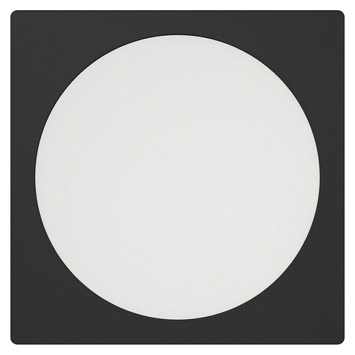 Eglo Downlight LED empotrable Fueva (12 W, 21,6 x 21,6 x 3,1 cm, Negro, 2.700 K - 6.500 K, IP20) | BAUHAUS