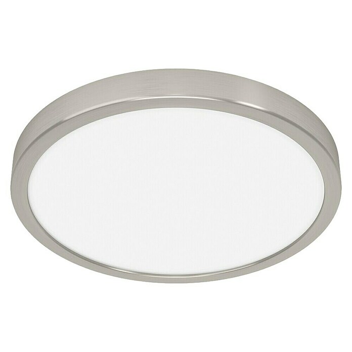 Eglo Fueva 6 Downlight empotrable LED redondo (14,2 W, Ø x Al: 28 x 2 cm, Níquel, Blanco cálido) | BAUHAUS