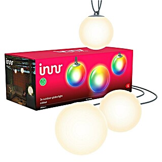 Innr Lighting LED-Außenleuchte Smart Globe Light Colour Basis-Set (4,6 W, IP65, 3 Stk.)