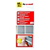 Fix-o-moll Klettband (60 cm x 20 mm, Hellgrau, Selbstklebend)