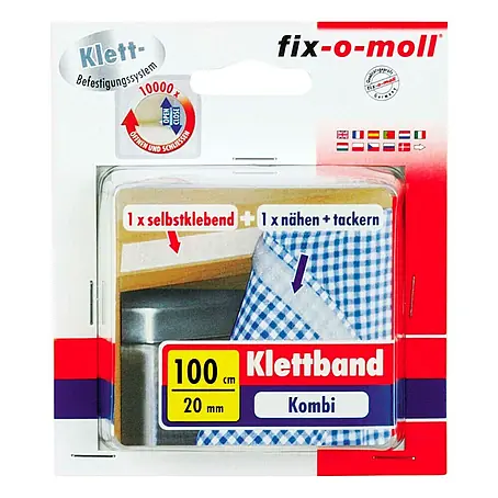 Fix-o-moll  Klettband zum Nähen