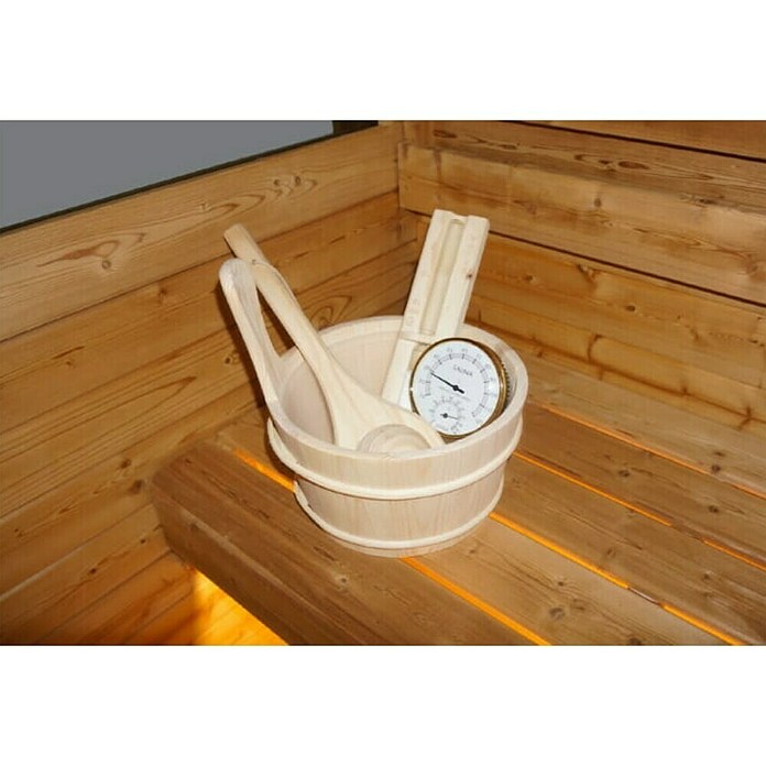 Sanotechnik Sauna u obliku kućice Hanko  (D x Š x V: 180 x 210 x 210 cm, 8 kW) | BAUHAUS
