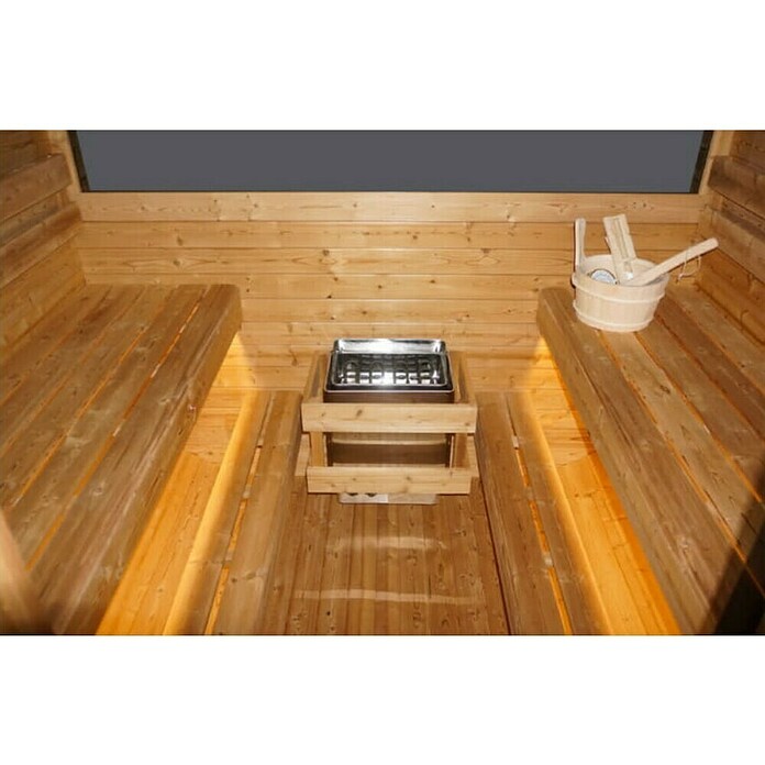 Sanotechnik Sauna u obliku kućice Hanko  (D x Š x V: 180 x 210 x 210 cm, 8 kW) | BAUHAUS