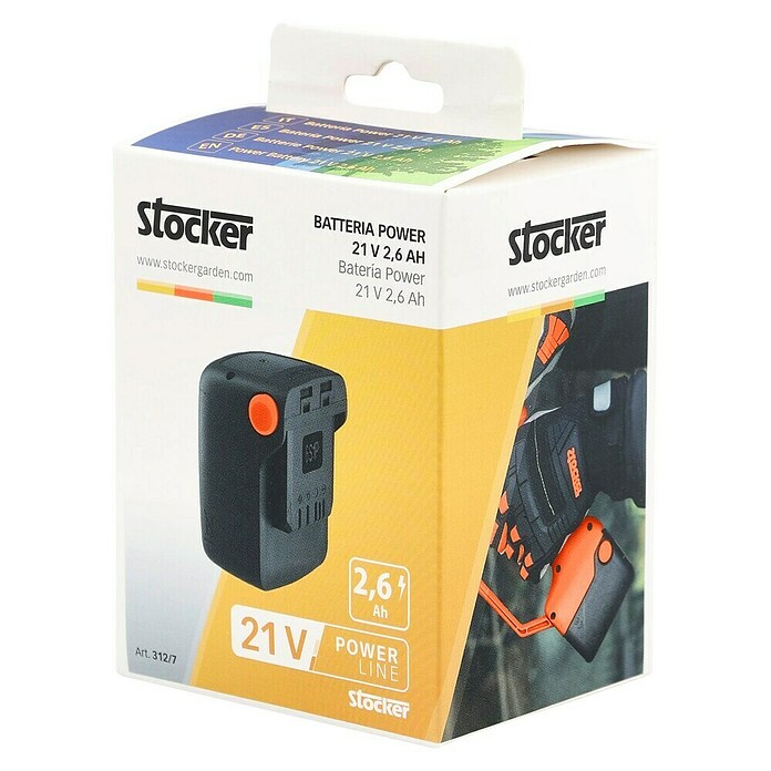 Stocker Geyser Batería (21 V, 2,6 Ah, Específico para: Todas las herramientas/nebulizadores Stocker Power de 21 V) | BAUHAUS
