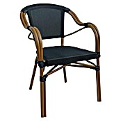 Set de muebles de jardín Lunday + Sibuco (Ø x Al: 70 x 75 cm, 3 pzs., Acero, Negro) | BAUHAUS