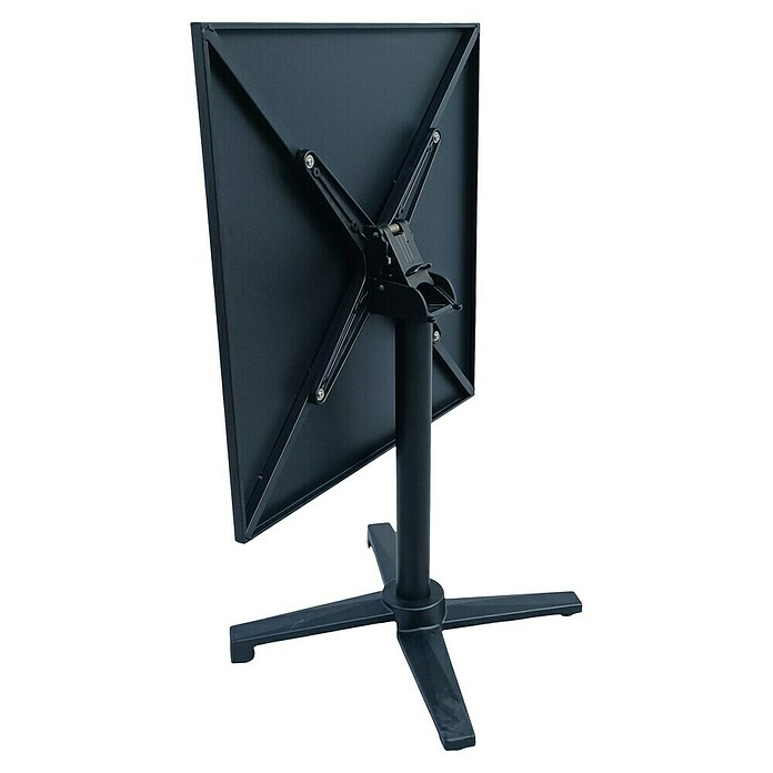 Mesa auxiliar de jardín Sibuco II (L x An x Al: 70 x 70 x 73 cm, Acero, Negro, Abatible) | BAUHAUS