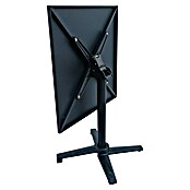 Mesa auxiliar de jardín Sibuco II (L x An x Al: 70 x 70 x 73 cm, Acero, Negro, Abatible) | BAUHAUS