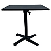 Mesa auxiliar de jardín Sibuco II (L x An x Al: 70 x 70 x 73 cm, Acero, Negro, Abatible) | BAUHAUS