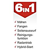 Scheppach IXES 20V Benzin-Aufsitzmäher MR230-61 (224 cm³, Schnittbreite: 61 cm, Max. Flächenempfehlung: 2 600 m²) | BAUHAUS