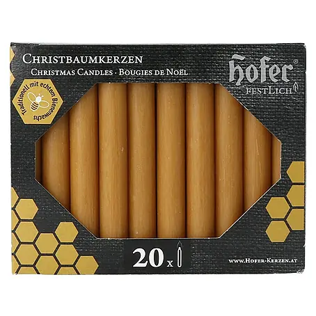 Hofer  Christbaumkerze Bienenwachs