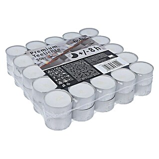 Hofer Teelichter Premium (50 Stk., Weiß)
