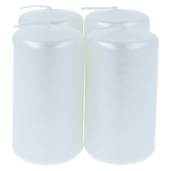 Brandsseller Set di 4 candele a pilastro, 7 x 7,5 cm, colorate e in paraffina, candele rustiche con lunga durata, candele decorative per decorazione