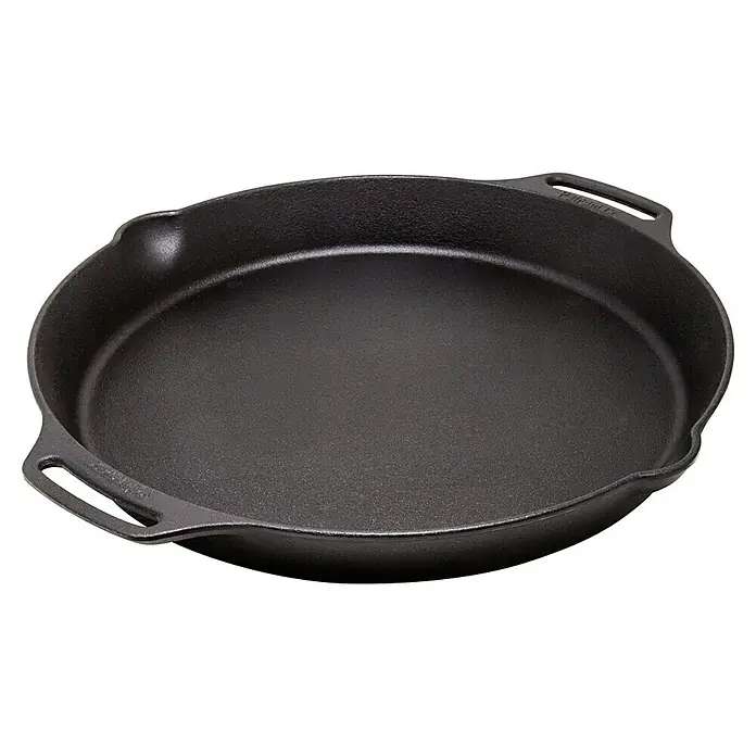 Petromax Grillpfanne - Durchmesser: 35,1 cm - 40 cm, Gusseisen - Ein gusseisernes Kochgeschirr, das robust und vielseitig ist. Ideal für die Zubereitung verschiedener Gerichte, von herzhaft bis süß.