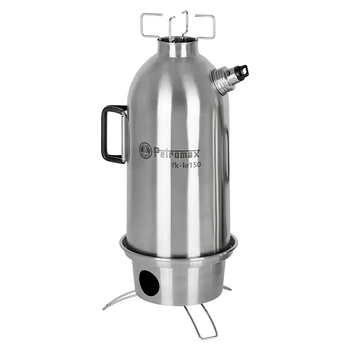 Petromax Wasserkocher Feuerkanne - 1,5 l, Edelstahl - Petromax Wasserkessel aus Edelstahl, ideal für Outdoor-Abenteuer. Kompaktes Design mit praktischem Griff und stabilem Standfuß.